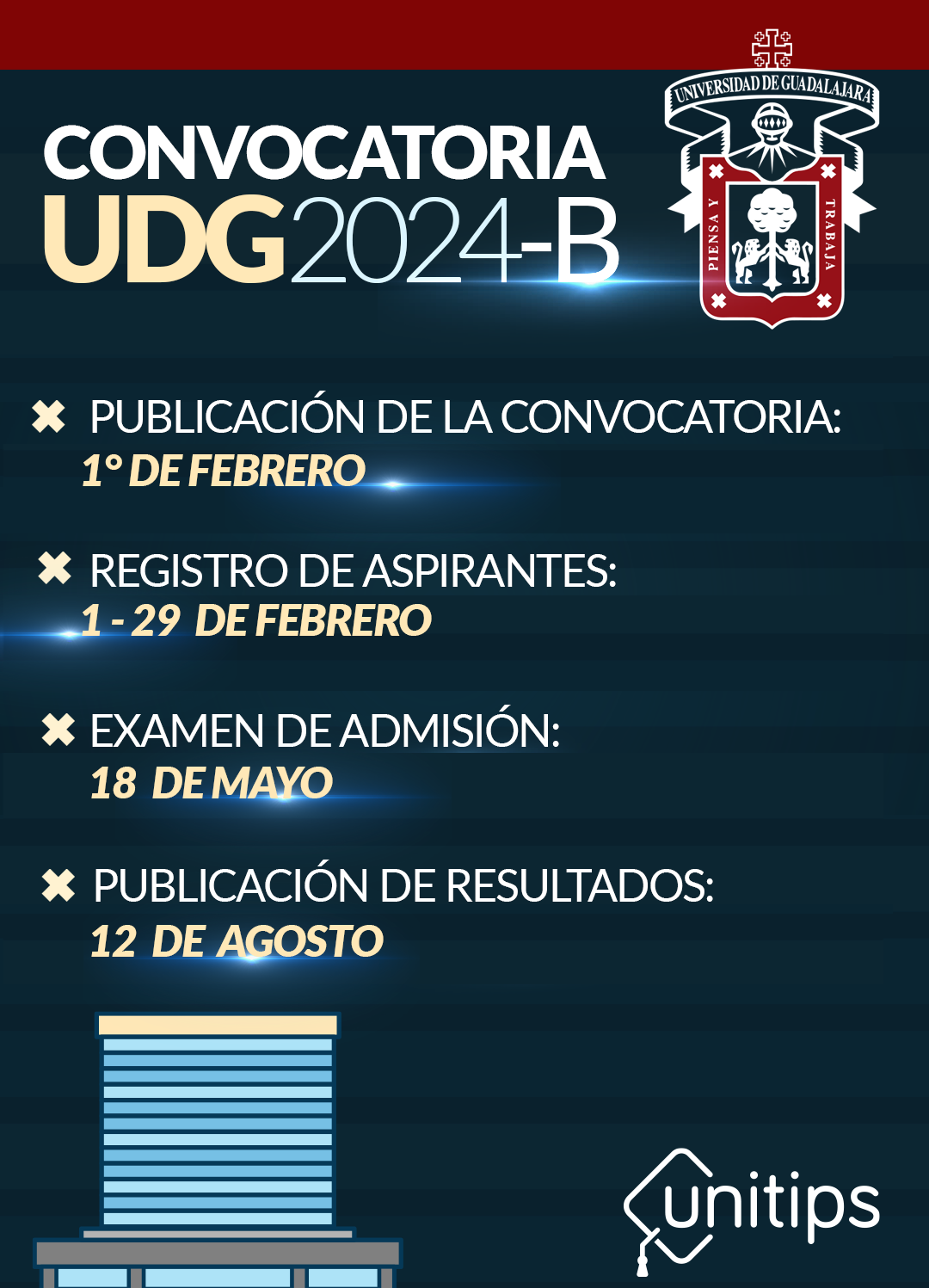 Convocatoria UDG 2024-B Nivel Superior